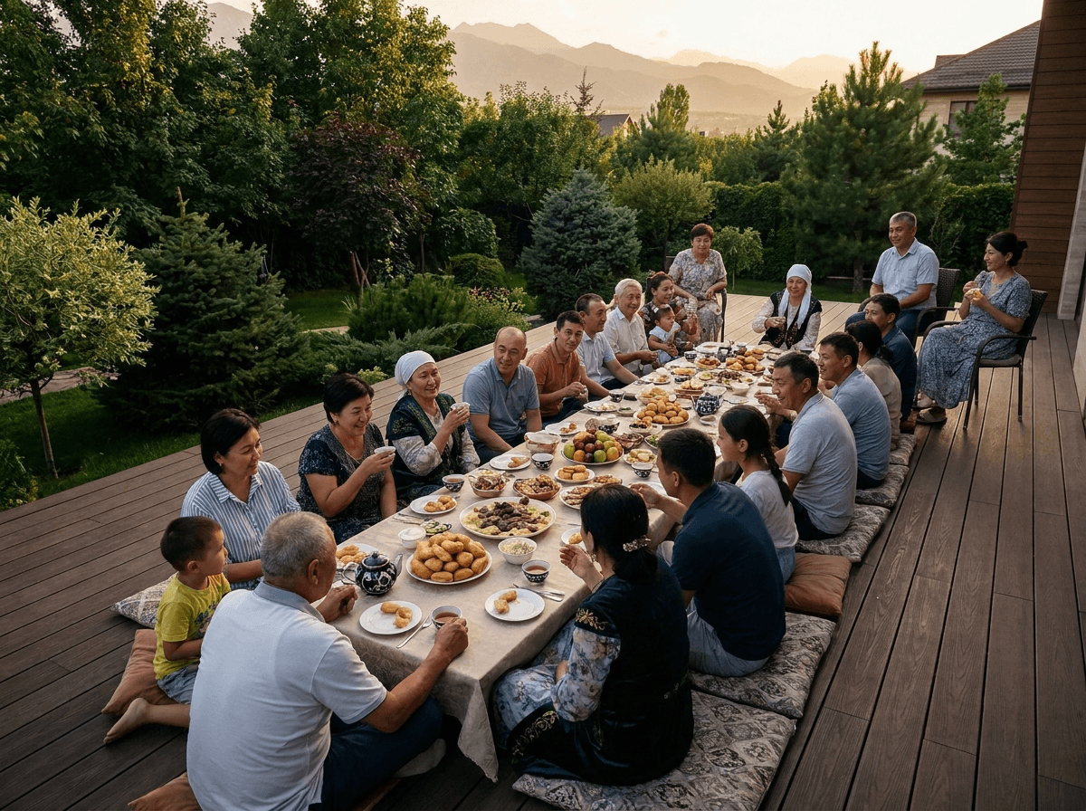 Работа Handecking: Той и дастархан на 30 гостей - террасная доска ДПК в Алматы
