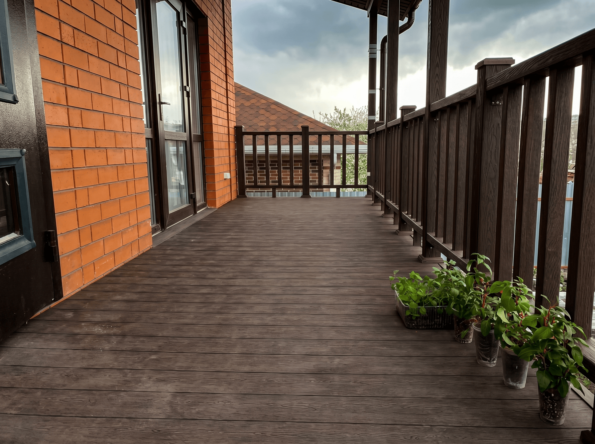 Работа Handecking: Балкон с ограждением ДПК - террасная доска ДПК в Алматы